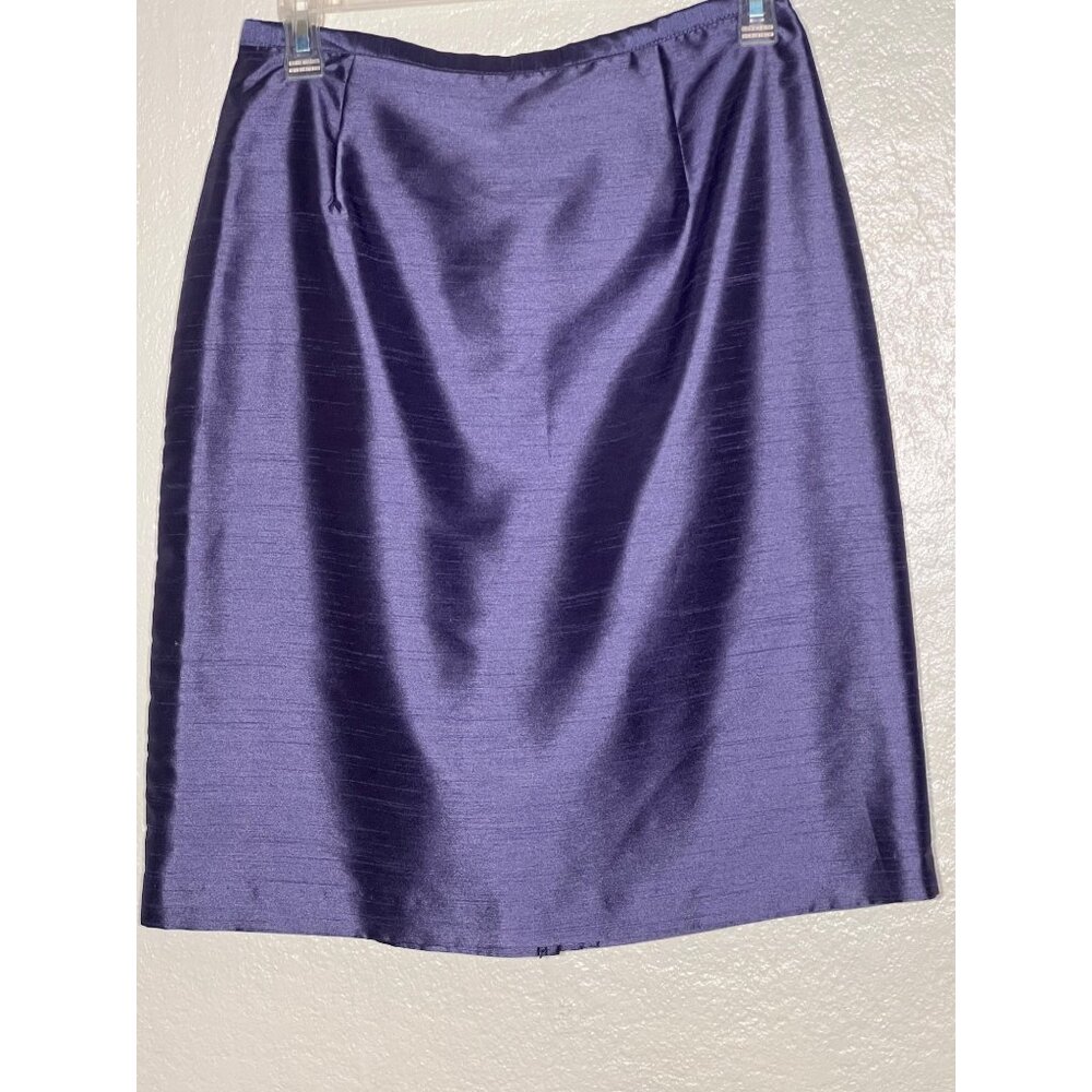 2 Size 10 Pencil Skirts Black Purple Career  Church - Picture 16 of 16